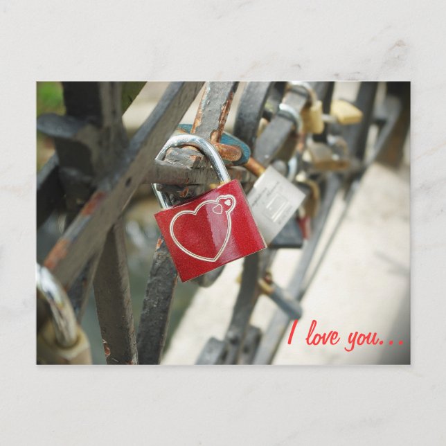 Postal Bloqueo de amor - Postcard (Anverso)