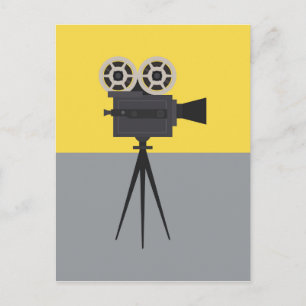 Postal Bloqueo de cámaras retro de Hollywood