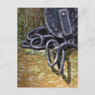 Postal Bloqueo y cadena ferroviaria de época