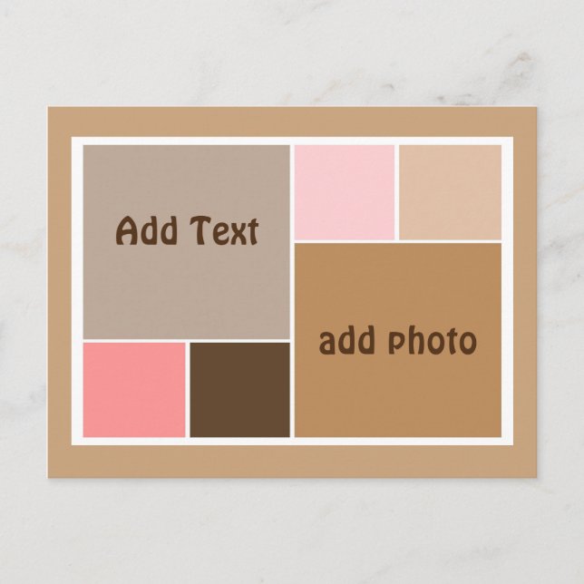 Postal Bloques de color de concha (Anverso)