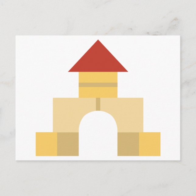 Postal bloques de construcción (Anverso)