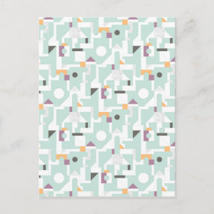 Postal Bloques de construcción - azul