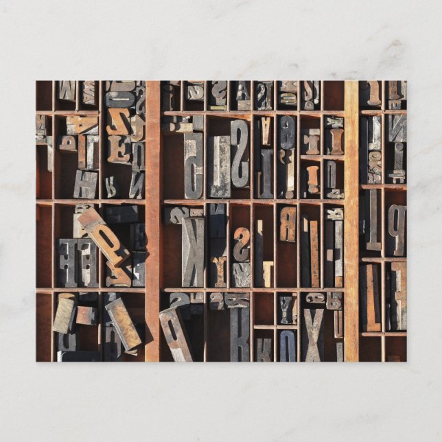 Postal Bloques de Imprenta Antiguos (Anverso)