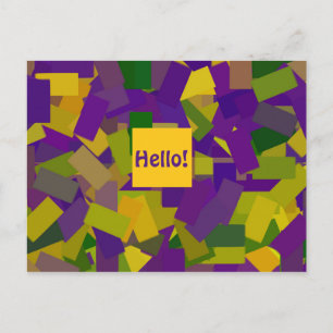 Postal Bloques de Mardi Gras