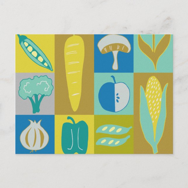 Postal Bloques de vegetación II (Anverso)