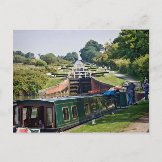 Postal Bloques del canal (Anverso)