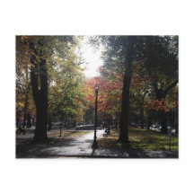 Bloques del parque de Portland Oregon en otoño