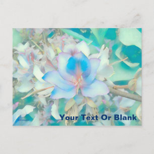 Postal Blossom azul Pastel