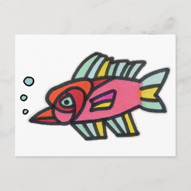 Postal Blub Fish Pinknose (Anverso)