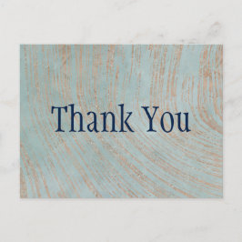 Postal Blue and Copper Marble Gracias