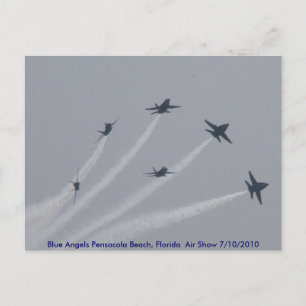 Postal BLUE ANGELS Pensacola Beach, Florida Air Show