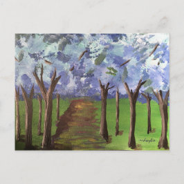 Postal Blue Autumn Woods