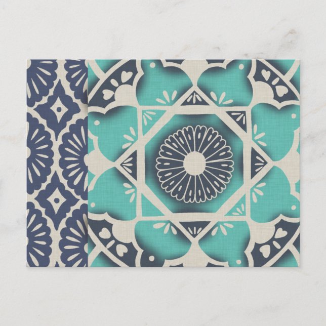 Postal Blue Batik Tile II (Anverso)