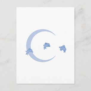 POSTAL BLUE BUNNY MOON