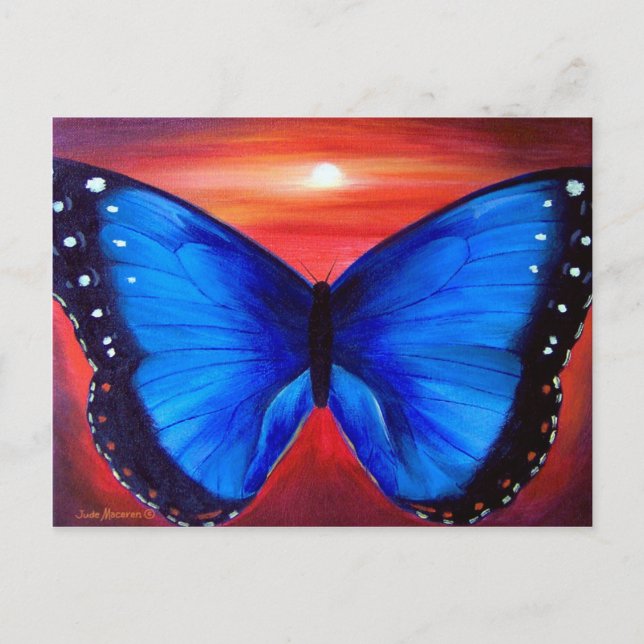 Postal Blue Butfly Morph Sunset - Multi (Anverso)