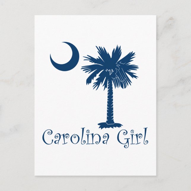 Postal Blue Carolina Chica Palmetto (Anverso)