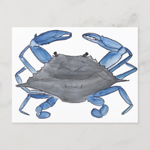 Postal Blue Crab Postcard