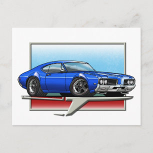 Postal Blue Cutlass 1969