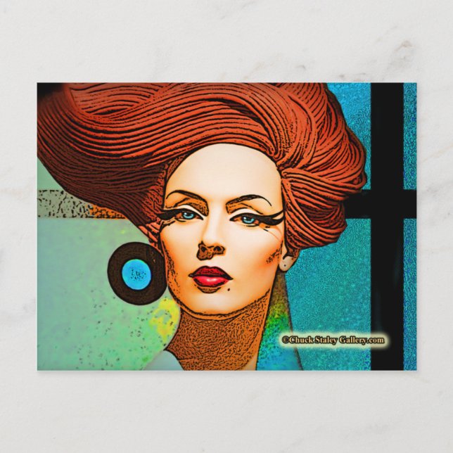 Postal "Blue Earring" (Anverso)