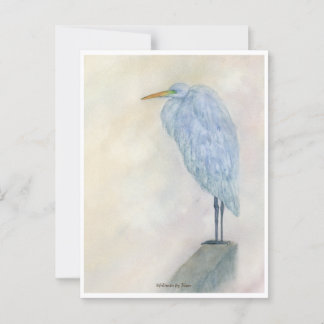 Postal Blue Egret Watercolor