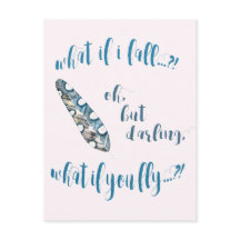 Blue Feather - ¿Y si me caigo? Cita inspiradora