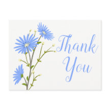 Blue Floral Gracias Daisy Flower Boda Daisies