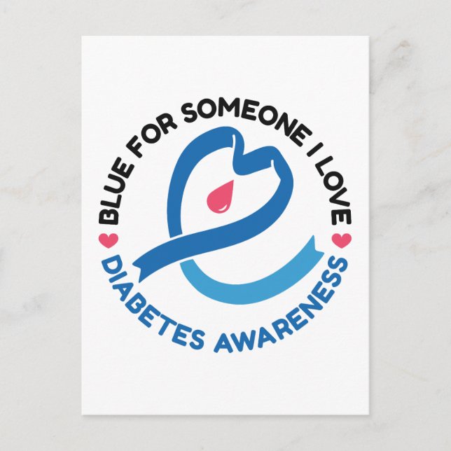 Postal Blue for Someone I Love – Diabetes Awareness (Anverso)