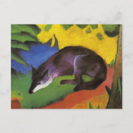 Postal Blue Fox (de Franz Marc)