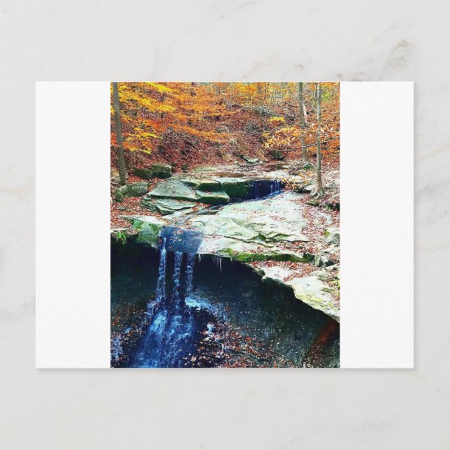 Postal Blue Hen Falls Parque Nacional Cuyahoga Ohio (Anverso)
