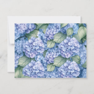 Postal Blue Hydrangea Flowers Cottagecore