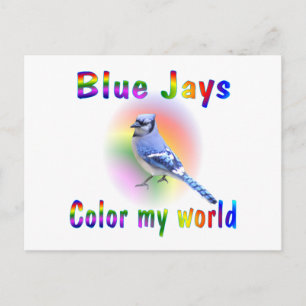 Postal Blue Jays Color My World