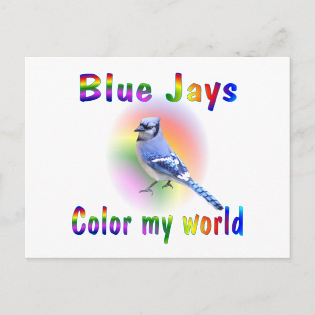 Postal Blue Jays Color My World (Anverso)