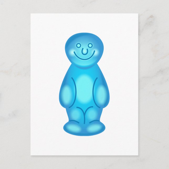 Postal Blue Jelly Baby (Anverso)