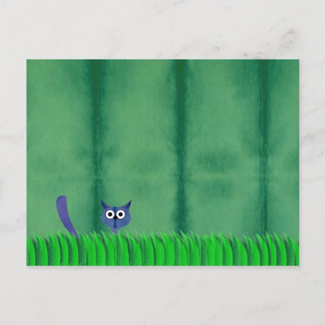 postal BLUE KITTY (Anverso)