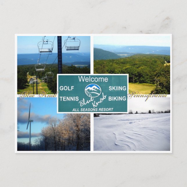 Postal Blue Knob, Pennsylvania (Anverso)