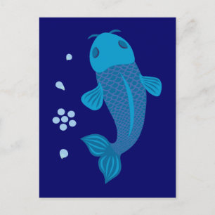 Postal Blue Koi Fish