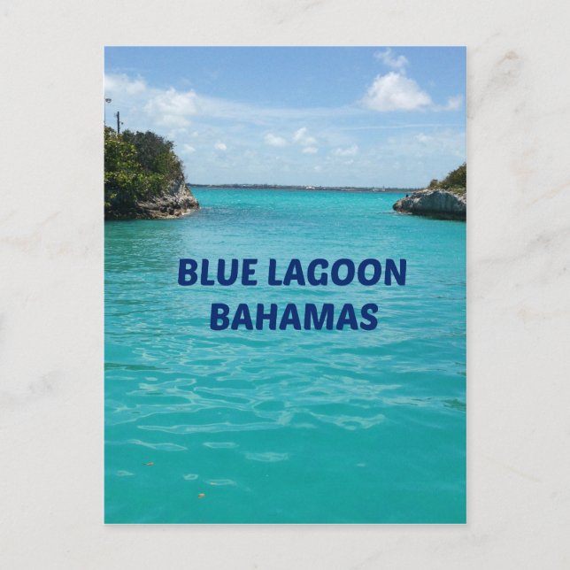 Postal Blue Lagoon Bahamas (Anverso)