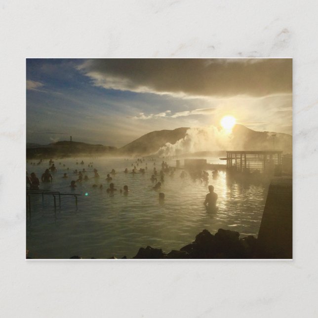 Postal Blue Lagoon Islandia Sunshine Postcard (Anverso)