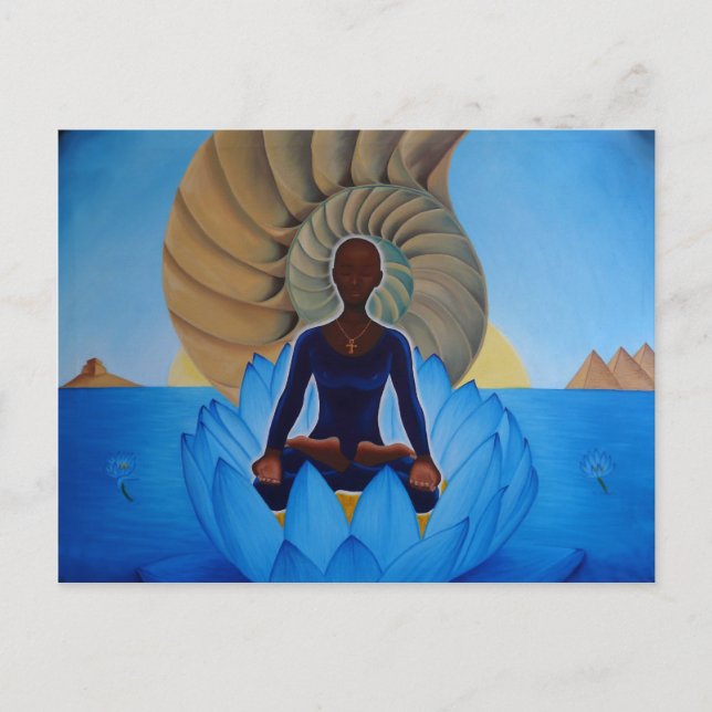 Postal Blue Lotus Postcard (Anverso)