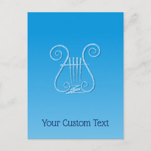 Postal Blue Lyre