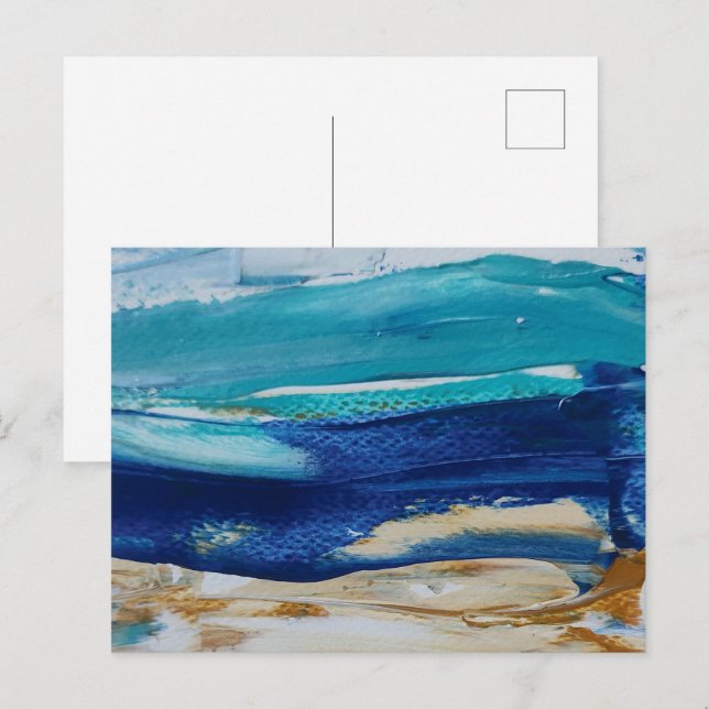 Postal Blue Monticelli Art (Anverso / Reverso)