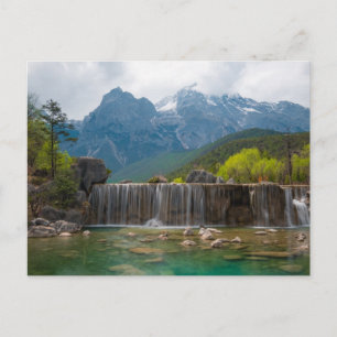 Postal Blue Moon Valley   Montaña de nieve Jade Dragon