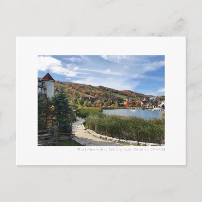 Postal Blue Mountain Collingwood Ontario Canada Photo (Anverso)