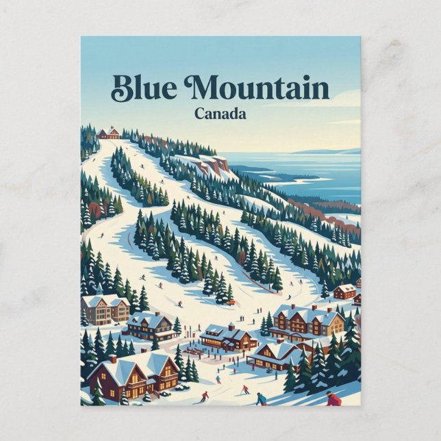 Postal Blue Mountain, Ontario, Canadá (Anverso)