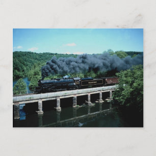 Postal Blue Mountain y Leyendo 4-8-4 #2102 Auburn Pennsyl