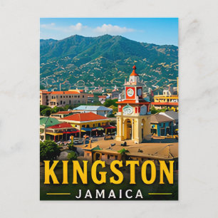 Postal Blue Mountains de Kingston y cultura jamaicana
