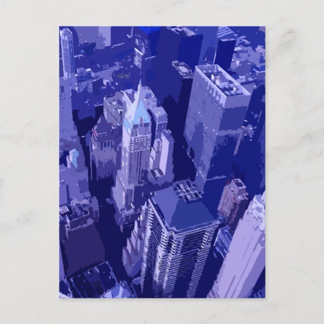Postal Blue New York (Anverso)