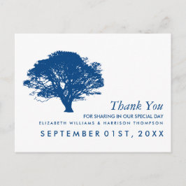 Postal Blue Oak Tree, Rustic & Minimalist Gracias