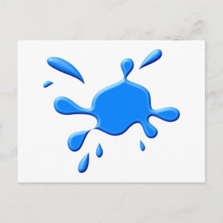 Postal Blue Paint Splodge