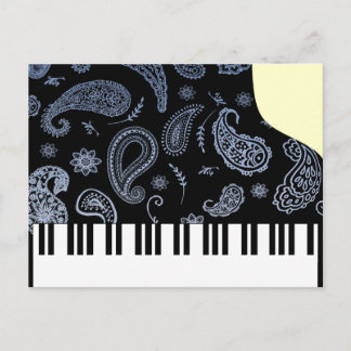 Postal Blue Paisley Piano